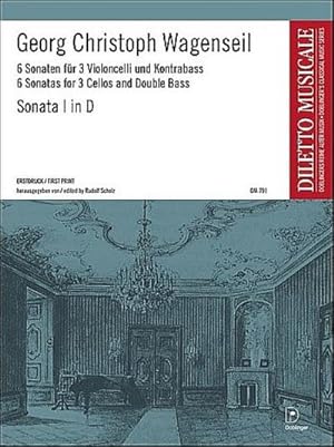 Bild des Verkufers fr Sonate D-Dur Nr.1 fr3 Violoncelli und Kontraba : Partitur und Stimmen zum Verkauf von AHA-BUCH GmbH