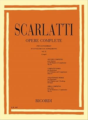 Seller image for Opere complete vol.9 sonate 401-450per clavicembalo for sale by AHA-BUCH GmbH