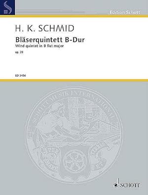 Immagine del venditore per Blserquintett B-Dur op. 28fr 5 Blasinstrumente : Partitur und Stimmen venduto da AHA-BUCH GmbH