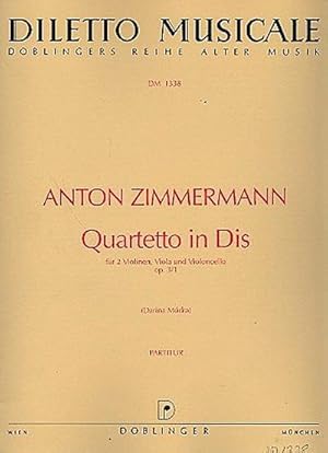 Bild des Verkufers fr Quartetto in Dis (=Es-Dur) op.3,1fr Streichquartett : Partitur zum Verkauf von AHA-BUCH GmbH