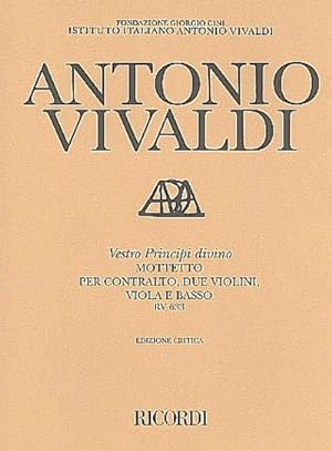 Image du vendeur pour Vestro Principi divino RV633per contralto, 2 violini, viola e basso : partitura mis en vente par AHA-BUCH GmbH