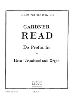 Imagen del vendedor de DE PROFUNDIS OP.71 FORHORN (TROMBONE) AND ORGAN : MUSIC FOR BRASS VOL.410 a la venta por AHA-BUCH GmbH