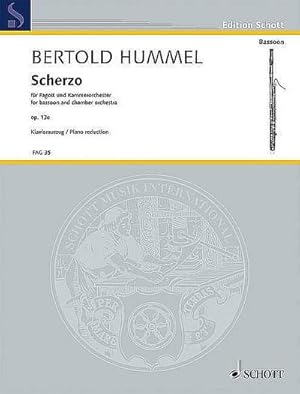 Bild des Verkufers fr Scherzo op.13efr Fagott und Kammerorchester : fr Fagott und Klavier zum Verkauf von AHA-BUCH GmbH