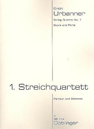 Bild des Verkufers fr Streichquartett Nr.1fr 2 Violinen, Viola und Violoncello : Partitur und Stimmen zum Verkauf von AHA-BUCH GmbH