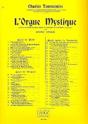 Bild des Verkufers fr L'orgue mystique vol.28sacritissimi cordis Jesu : cycle apres la pentecote zum Verkauf von AHA-BUCH GmbH