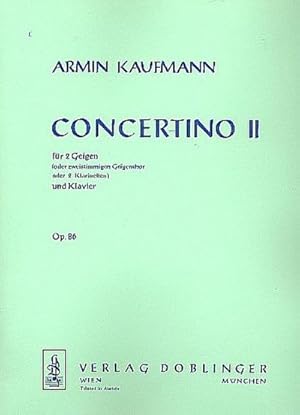 Imagen del vendedor de Concertino Nr.2 op.86 fr 2 Violinen(oder Klar) und Klavier a la venta por AHA-BUCH GmbH