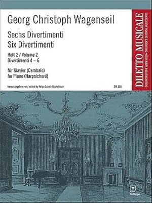 Bild des Verkufers fr 6 Divertimenti Band 2 (Nr.4-6)fr Cembalo (Klavier) zum Verkauf von AHA-BUCH GmbH
