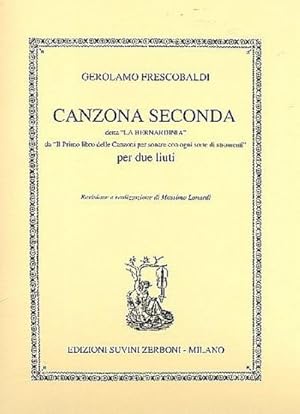 Bild des Verkufers fr Canzona Seconda detta La Bernardiniaper 2 liuti : partitura e parti zum Verkauf von AHA-BUCH GmbH