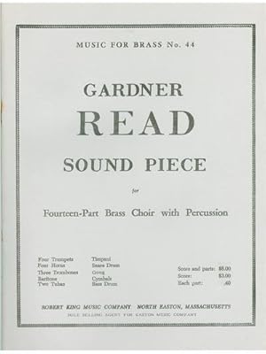 Image du vendeur pour READ SOUND PIECEBRASS ENSEMBLE/SCORE AND PARTS(PTION/PTIES)MFB044 mis en vente par AHA-BUCH GmbH