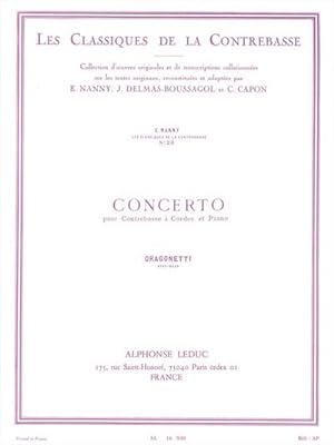 Bild des Verkufers fr Concerto pour contrebasse  cordeset piano zum Verkauf von AHA-BUCH GmbH
