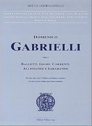 Imagen del vendedor de Balletti, Gighe, Correnti, Allemandee Sarabande fr 2 Violinen und Bc : Stimmen a la venta por AHA-BUCH GmbH