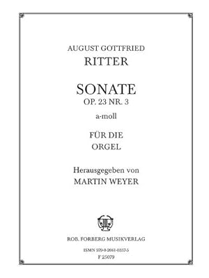 Bild des Verkufers fr Sonate a-Moll Nr.3 op.23fr Orgel zum Verkauf von AHA-BUCH GmbH