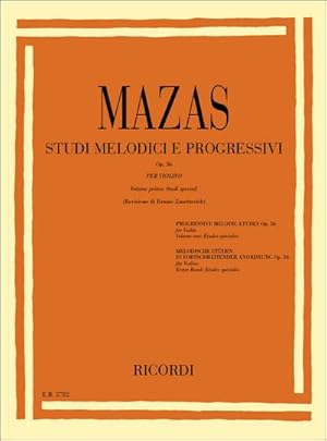 Bild des Verkufers fr Studi melodici e progressivi Op.36 vol.1per violino zum Verkauf von AHA-BUCH GmbH