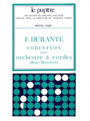 Bild des Verkufers fr CONCERTOS POUR ORCHESTRE A CORDESPARTITION : BLANCHARD, ROGER, ED. zum Verkauf von AHA-BUCH GmbH