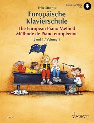 Bild des Verkufers fr Europische Klavierschule Band 1 (+Online Audio)fr Klavier (dt/en/fr) zum Verkauf von AHA-BUCH GmbH