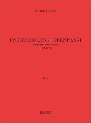 Bild des Verkufers fr S. Sciarrino Un Fruscio Lungo Trent'AnniQuartet zum Verkauf von AHA-BUCH GmbH