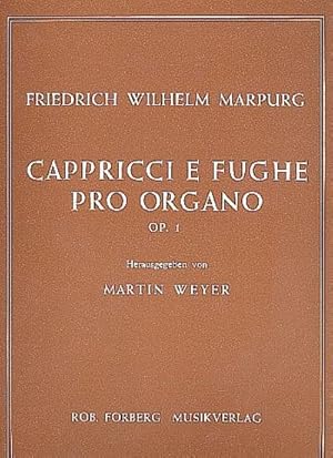 Bild des Verkufers fr Capricci e fughe op.1per organo zum Verkauf von AHA-BUCH GmbH