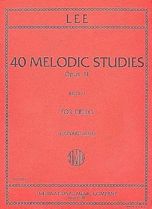 Bild des Verkufers fr 40 melodic Studies op.31 vol.1 (nos.1-22)for cello solo zum Verkauf von AHA-BUCH GmbH