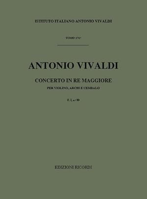 Immagine del venditore per A. Vivaldi Concerti Per Vl., Archi E B.C.: In Re Rv 225Concerti Per Violino venduto da AHA-BUCH GmbH