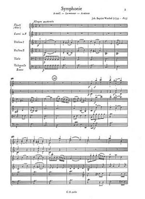Bild des Verkufers fr Sinfonie a-Moll fr OrchesterPartitur zum Verkauf von AHA-BUCH GmbH