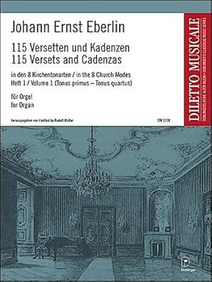 Bild des Verkufers fr 115 Versetten und Badenzen Band 18 Kirchentonarten fr Orgel zum Verkauf von AHA-BUCH GmbH