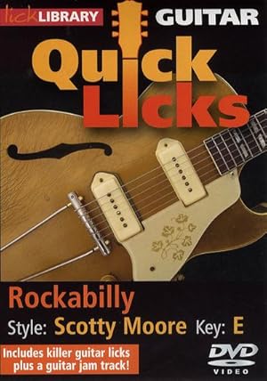 Imagen del vendedor de Rockabilly Style Scotty Moore Key EDVD-Video : Lick Library Quick Licks a la venta por AHA-BUCH GmbH