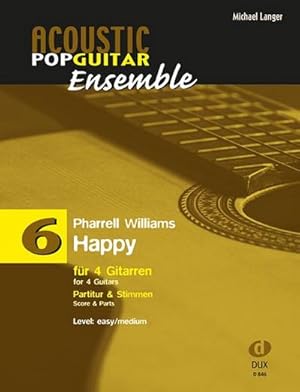 Image du vendeur pour Happy :fr 4 Gitarren (Ensemble) : Partitur und Stimmen mis en vente par AHA-BUCH GmbH