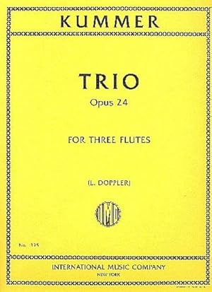 Bild des Verkufers fr Trio op.24for 3 flutes : parts zum Verkauf von AHA-BUCH GmbH