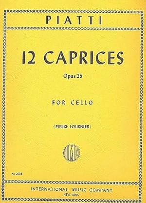 Imagen del vendedor de 12 Caprices op.25for cello a la venta por AHA-BUCH GmbH