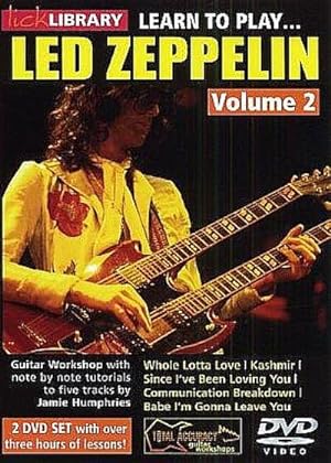 Imagen del vendedor de Learn to play Led Zeppelin vol.2DVD-Video (2) : Lick Library a la venta por AHA-BUCH GmbH
