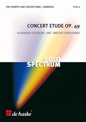 Bild des Verkufers fr Alexander Goedicke Concert Etude opus 49Trumpet and Concert Band/Harmonie : Partitur zum Verkauf von AHA-BUCH GmbH