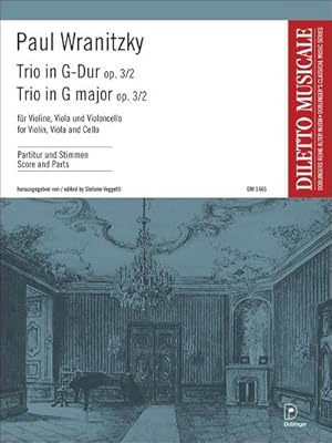 Bild des Verkufers fr Trio op.3,2fr Violine, Viola und Violoncello : Partitur und Stimmen zum Verkauf von AHA-BUCH GmbH