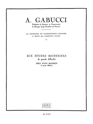 Bild des Verkufers fr 10 tudes modernes de grande difficultpour clarinette zum Verkauf von AHA-BUCH GmbH