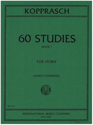 Bild des Verkufers fr 60 Studies vol.1for horn zum Verkauf von AHA-BUCH GmbH
