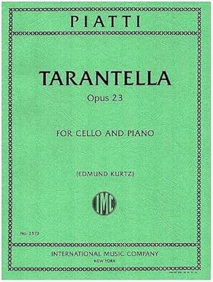 Imagen del vendedor de Tarantella op.23for 2 violoncelli and piano a la venta por AHA-BUCH GmbH