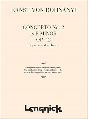 Bild des Verkufers fr Concerto no.2 in B Minor op.42for 2 pianos : piano reduction zum Verkauf von AHA-BUCH GmbH
