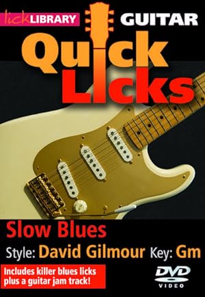 Imagen del vendedor de Slow Blues Style David Gilmour Key GmDVD-Video : Lick Library Quick Licks a la venta por AHA-BUCH GmbH