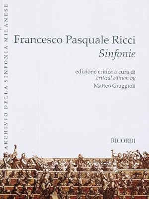 Imagen del vendedor de Francesco Pasquale Ricci, Sinfonie2 Violins, Viola, Oboe, Horn and BC : Buch a la venta por AHA-BUCH GmbH