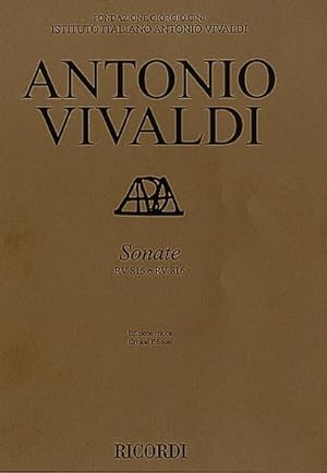 Bild des Verkufers fr Antonio Vivaldi, Sonate RV 815 e RV 816 per Violino e BCViolin and BC : Partitur zum Verkauf von AHA-BUCH GmbH