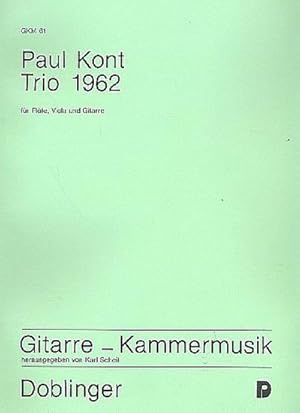 Bild des Verkufers fr Trio 1962fr Flte, Viola und Gitarre : Partitur und Simmen zum Verkauf von AHA-BUCH GmbH