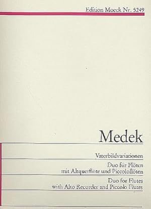 Bild des Verkufers fr Vaterbildvariationen fr 2 Spieler(mit Querflte, Altquerflte und Piccoloflten) : 2 Spielpartituren zum Verkauf von AHA-BUCH GmbH