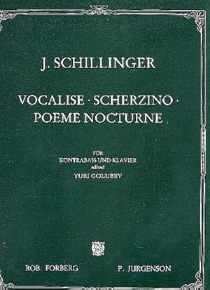 Seller image for Vocalise, Scherzino undPome Nocturne fr Kontraba : und Klavier for sale by AHA-BUCH GmbH