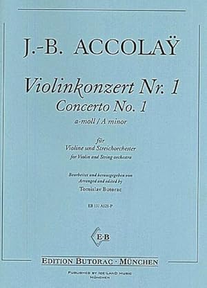 Bild des Verkufers fr Konzert a-Moll Nr.1fr Violine und Streichorchester : Partitur zum Verkauf von AHA-BUCH GmbH