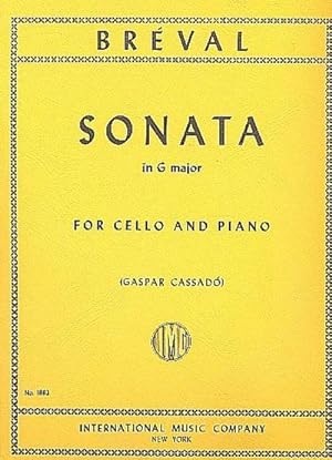 Bild des Verkufers fr Sonata G majorfor cello and piano zum Verkauf von AHA-BUCH GmbH