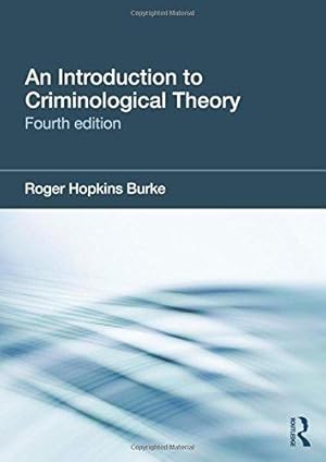 Imagen del vendedor de An Introduction to Criminological Theory a la venta por WeBuyBooks