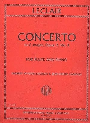 Bild des Verkufers fr Concerto c major op.7,3for flute and piano zum Verkauf von AHA-BUCH GmbH