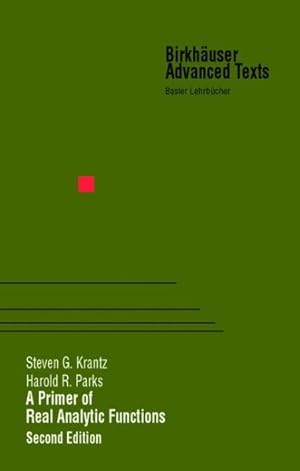 Seller image for Primer of Real Analytic Functions for sale by GreatBookPrices