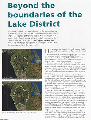 Immagine del venditore per Beyond the Boundaries of the Lake District. Considering the historical interconnectedness of the Lake District and the region that surrounds it. An original article from Historian, the magazine of The Historical Association, 2019. venduto da Cosmo Books