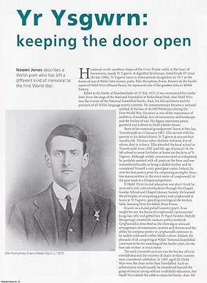 Seller image for Yr Ysgwrn: Welsh Poet (Hedd Wyn) Ellis Humphrey Evans' Home and Memorial to the First World War. An original article from Historian, the magazine of The Historical Association, 2018. for sale by Cosmo Books