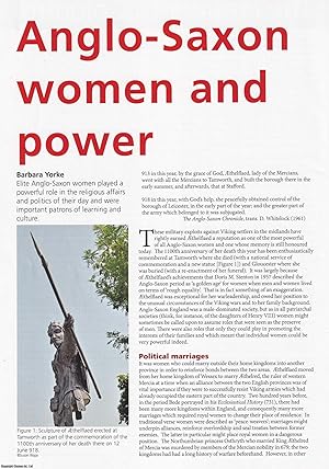 Seller image for Anglo-Saxon Women and Power. An original article from Historian, the magazine of The Historical Association, 2018. for sale by Cosmo Books